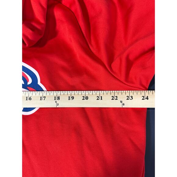 Nike Dri-Fit Liberty Flames Hoodie XL Red College Athletic Pullover - Picture 7 of 9